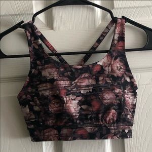 Lululemon floral sport bra